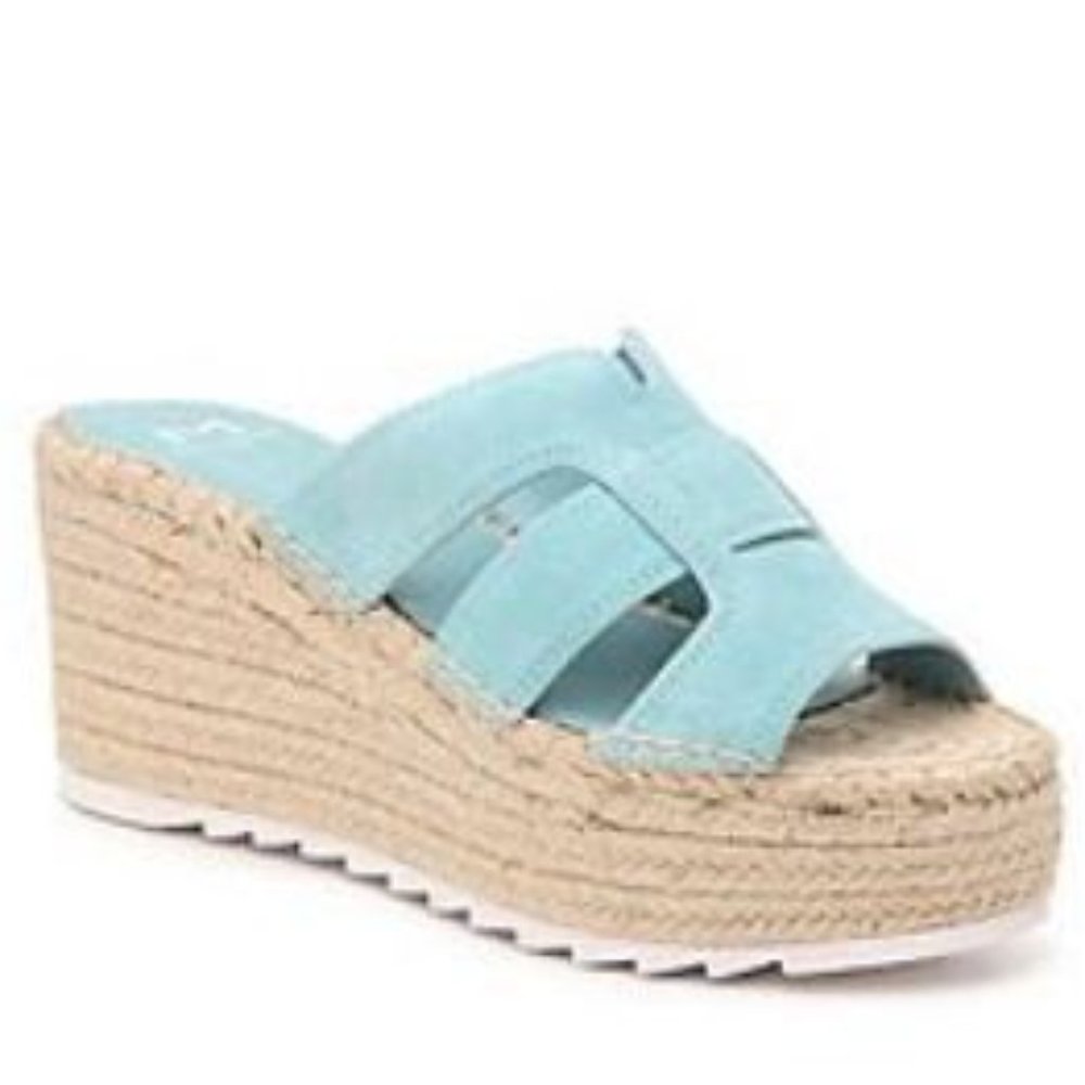 NEW Marc Fisher Espadrille Slide Wedge